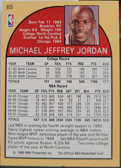 1990-91 Hoops #65 Michael Jordan