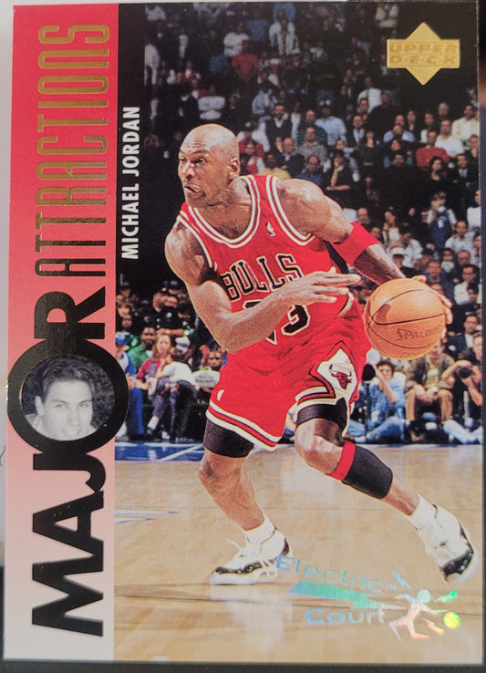 1995-96 Upper Deck #337 Michael Jordan / David Hanson MA Electric Court Gold