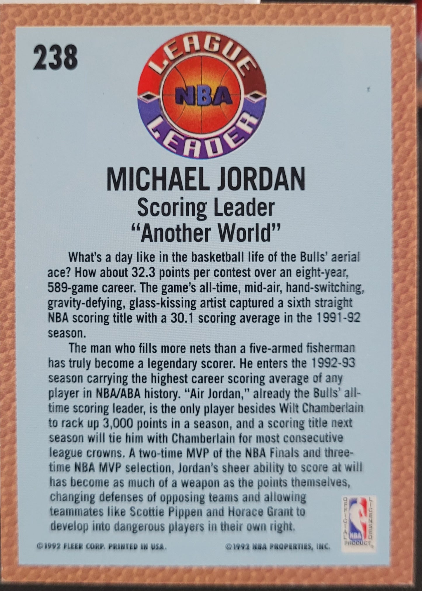 1992-93 Fleer #238 Michael Jordan