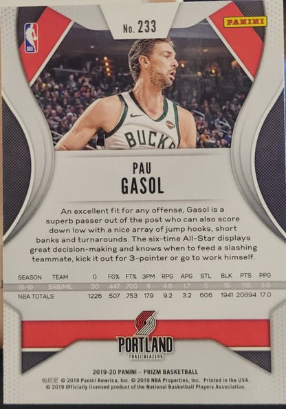 2019-20 Panini Prizm #233 Pau Gasol