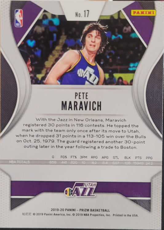 2019-20 Panini Prizm Silver #17 Pete Maravich