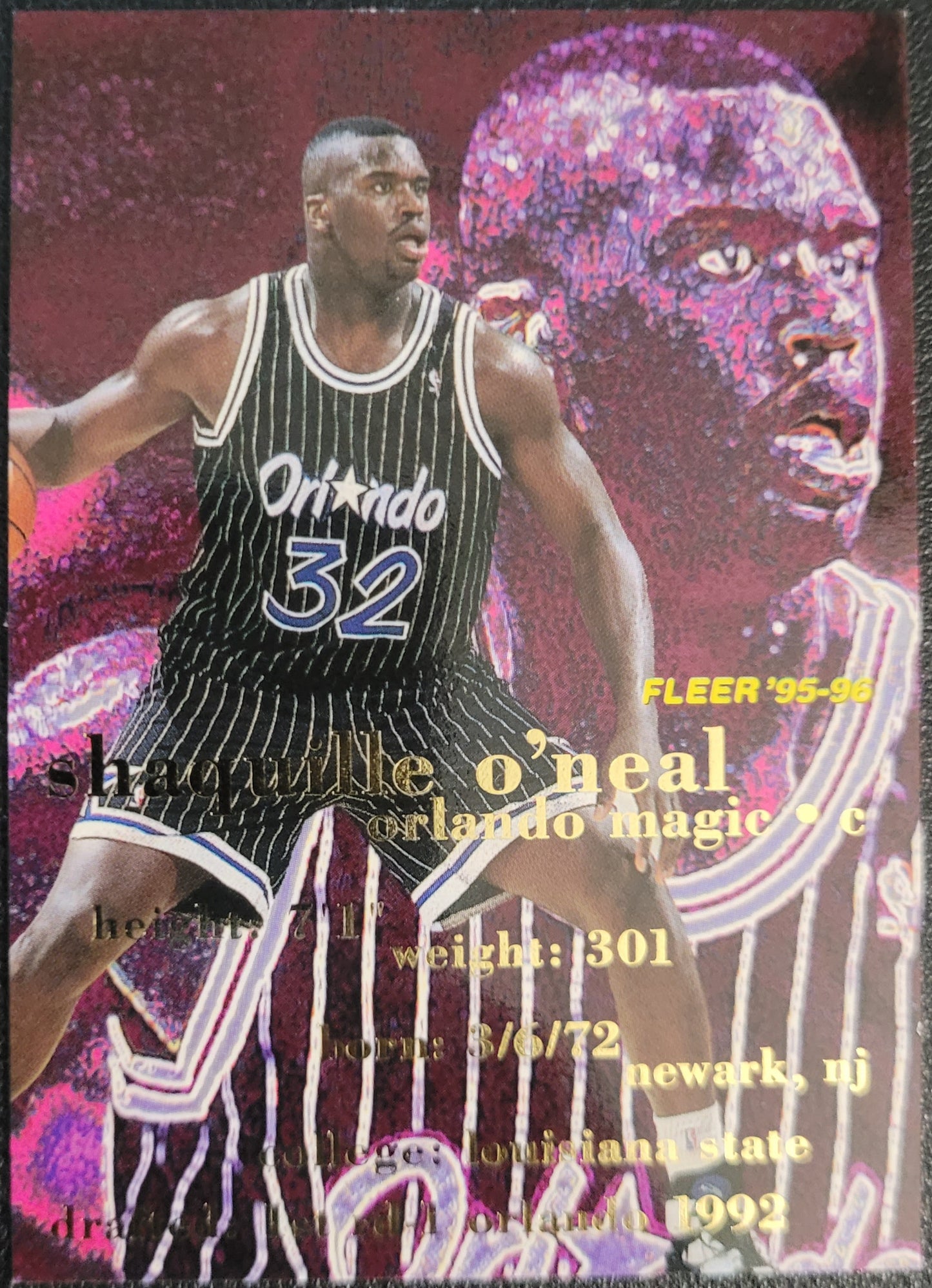 1995-96 Fleer #130 Shaquille O'Neal