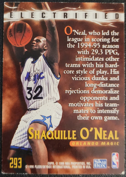 1995-96 SkyBox Premium #293 Shaquille O'Neal