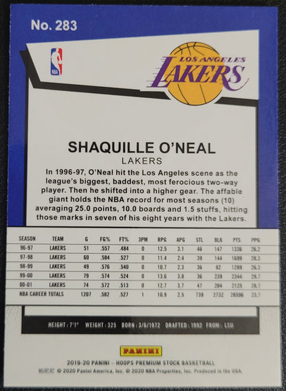 2019-20 Hoops Premium Stock #283 Shaquille O'Neal