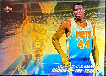 1991-92 Upper Deck #AW7 Derrick Coleman Award Winner Holograms