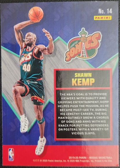 2019-20 Panini Mosaic #14 Shawn Kemp Jam Masters