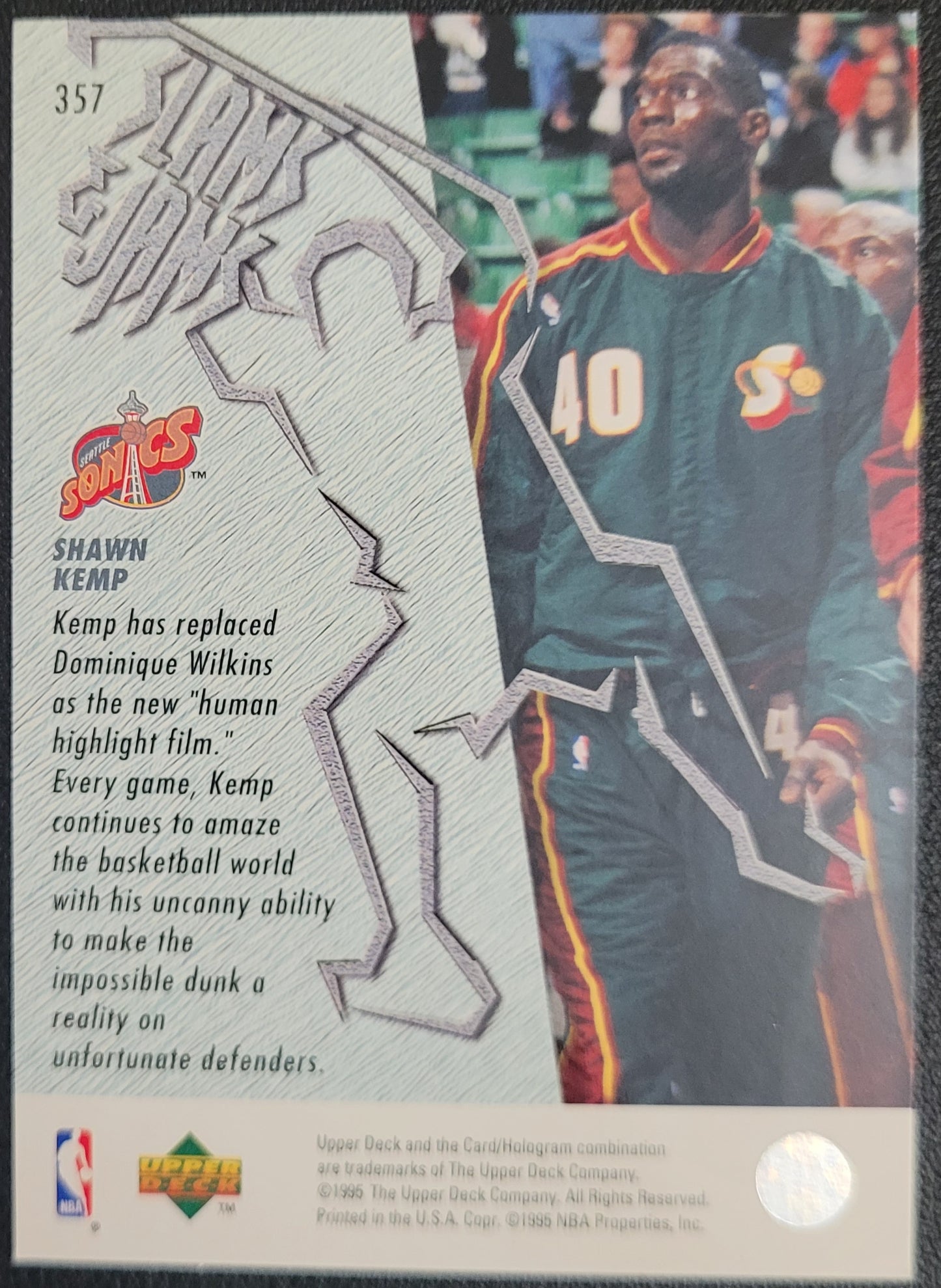 1995-96 Upper Deck #357 Shawn Kemp