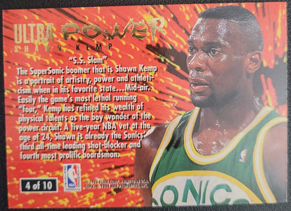 1994-95 Ultra #4 Shawn Kemp Ultra Power