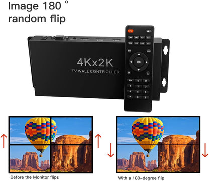 Video Wall Controller 4K x 2K, HD Display, 4 Way HDMI Out, 180 Rotate, New!