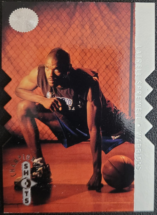 1995-96 SP Championship #S5 Latrell Sprewell Championship Shots Die Cut