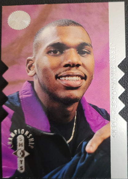 1995-96 SP Championship #S15 Jerry Stackhouse Championship Shots Gold Die Cut