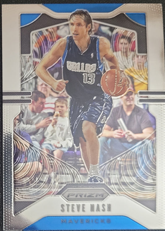 2019-20 Panini Prizm #28 Steve Nash Prizms Silver and Blue