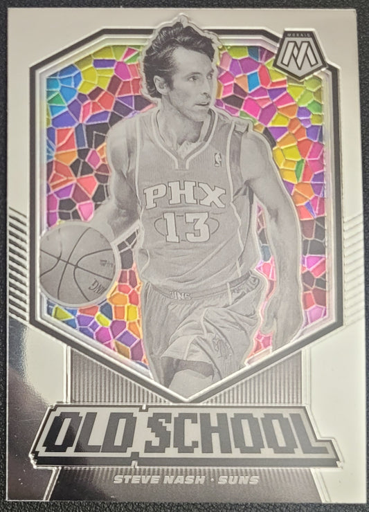 2019-20 Panini Mosaic #1 Steve Nash Old School Mosaic