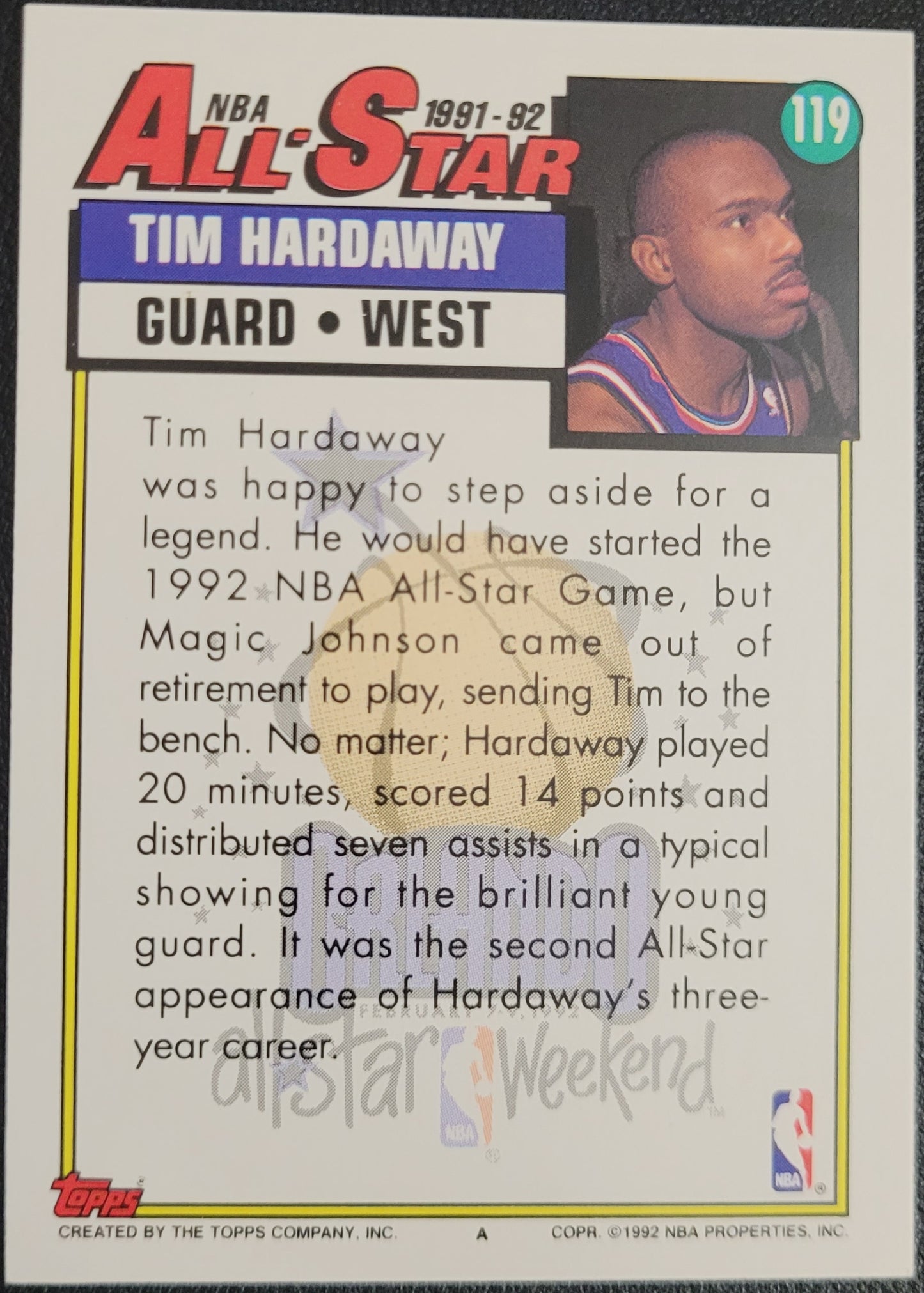 1992-93 Topps #119 Tim Hardaway