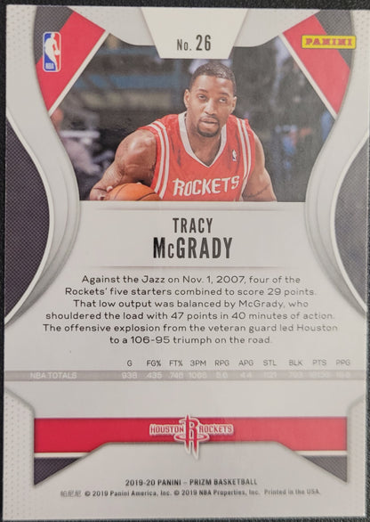 2019-20 Panini Prizm #26 Tracy McGrady Prizms Silver / Red
