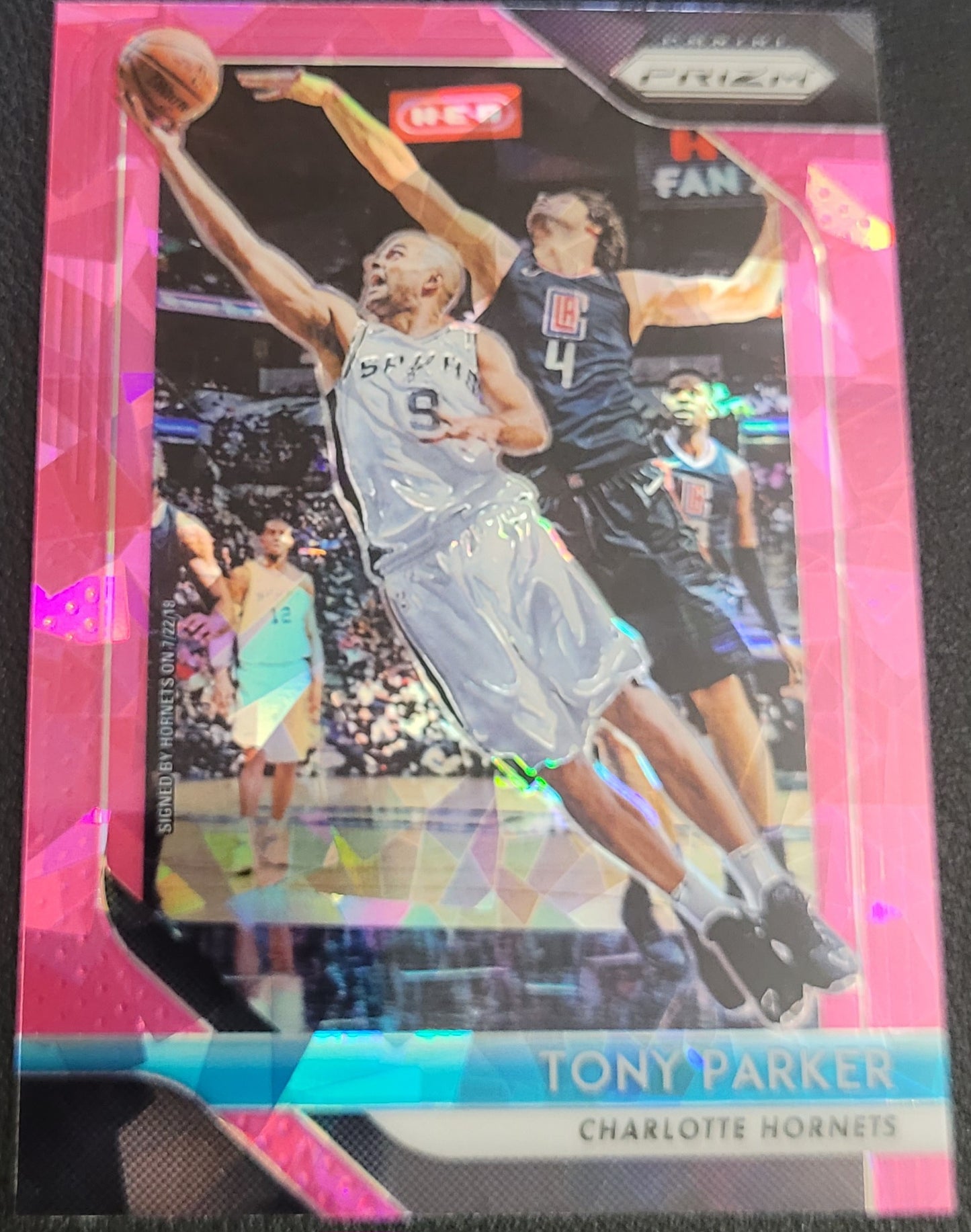 2018-19 Panini Prizm #10 Tony Parker Prizms Pink Ice