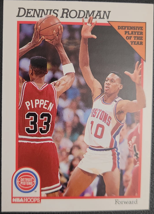 1991-92 Hoops #64 Dennis Rodman