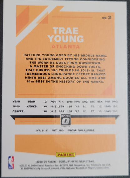 2019-20 Donruss Optic #2 Trae Young