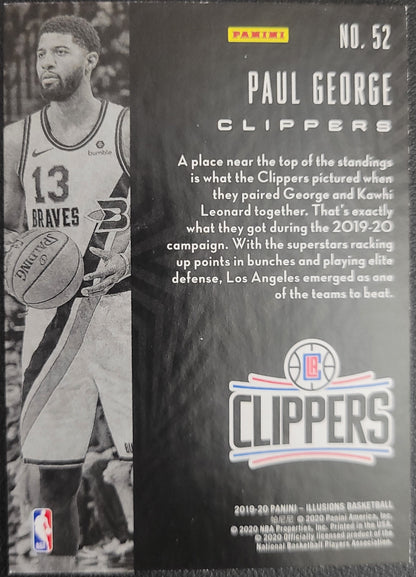2019-20 Panini Illusions #52 Paul George