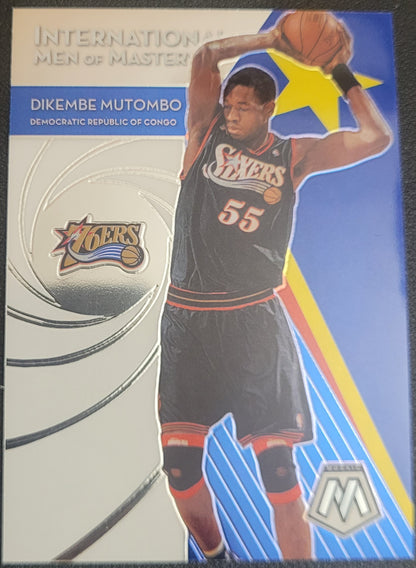 2019-20 Panini Mosaic #12 Dikembe Mutombo International Men of Mastery