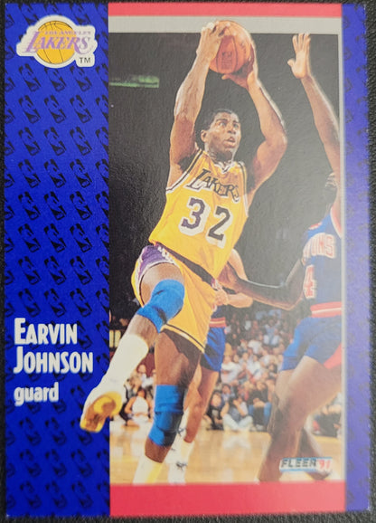 1991-92 Fleer #100 Earvin Johnson