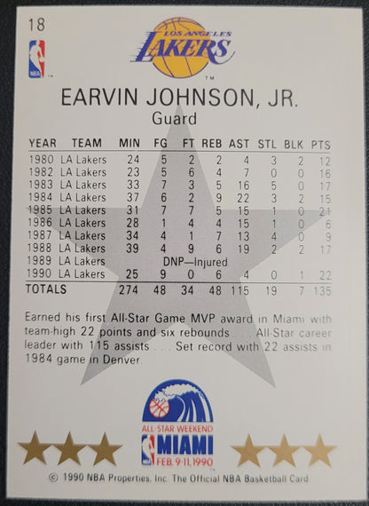 1990-91 Hoops #18 Earvin Johnson