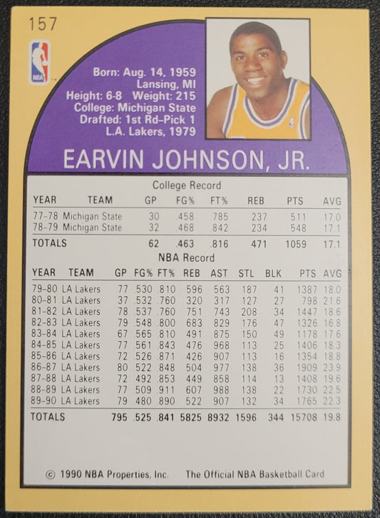 1990-91 Hoops #157 Magic Johnson