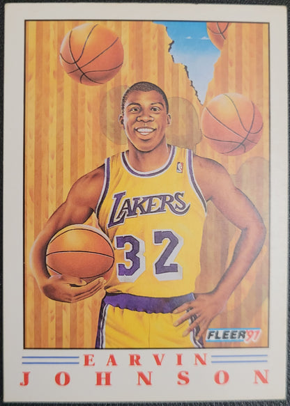 1991-92 Fleer #6 Earvin Johnson Pro-Visions
