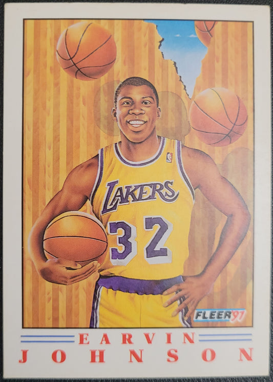 1991-92 Fleer #6 Earvin Johnson Pro-Visions