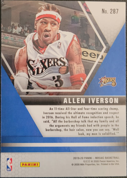 2019-20 Panini Mosaic #287 Allen Iverson