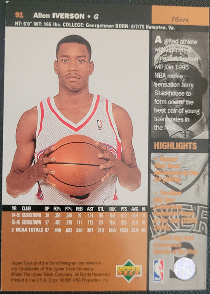 1996-97 Upper Deck #91 Allen Iverson