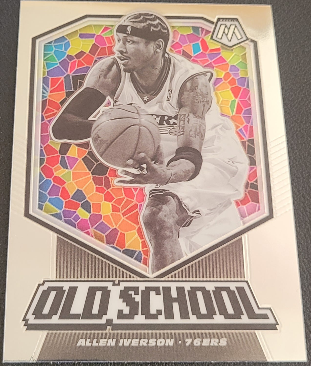 2019-20 Panini Mosaic #14 Allen Iverson Old School