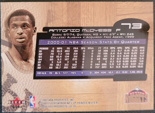 2001-02 Hoops Hot Prospects #73 Antonio McDyess