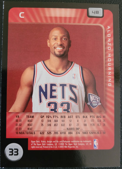 2003-04 Upper Deck Victory #48 Alonzo Mourning