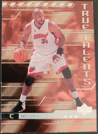 2000-01 Upper Deck #TT4 Alonzo Mourning True Talents