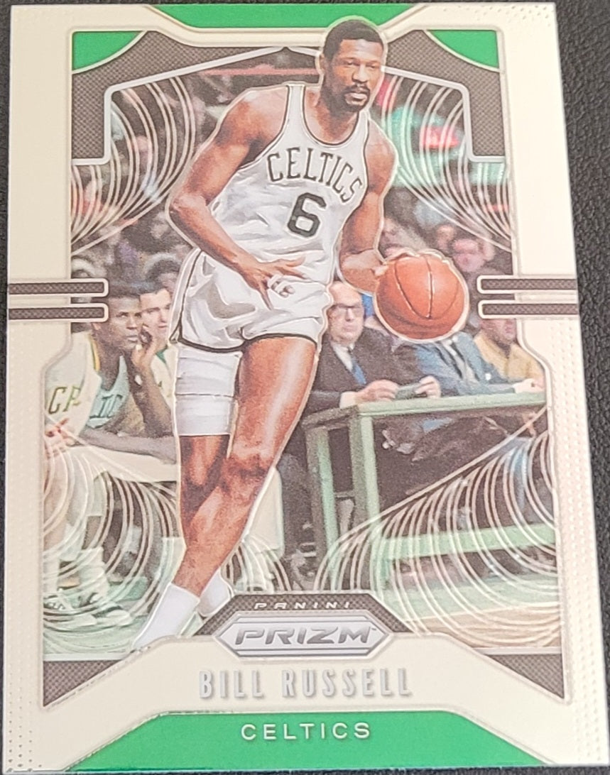 2019-20 Panini Prizm #21 Bill Russell Prizms Green