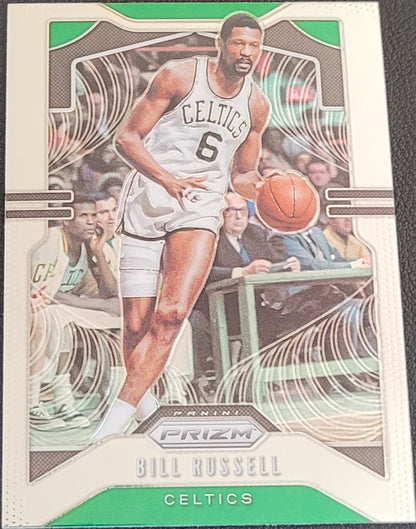 2019-20 Panini Prizm #21 Bill Russell Prizms Green