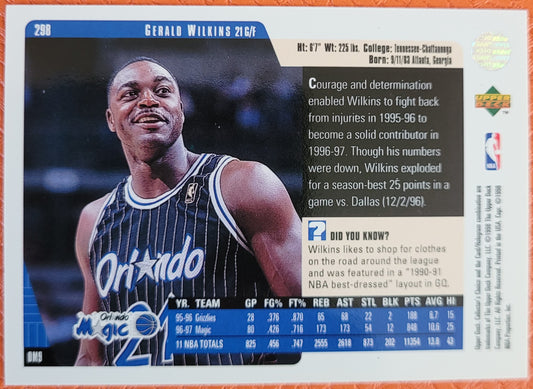 1997-98 Collector's Choice #298 Gerald Wilkins