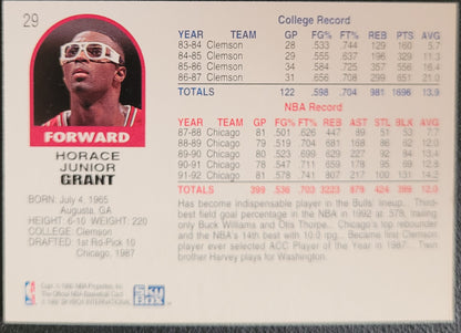 1992-93 Hoops #29 Horace Grant