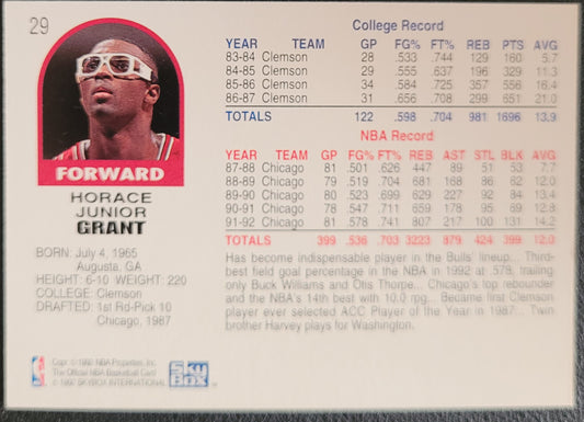 1992-93 Hoops #29 Horace Grant