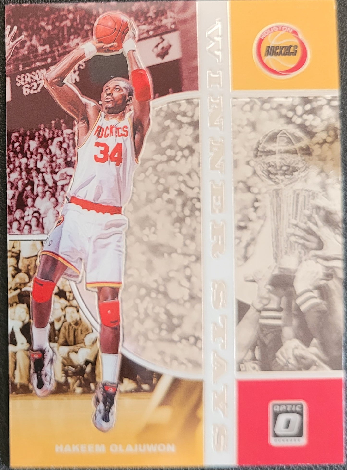 2019-20 Donruss Optic #9 Hakeem Olajuwon Winner Stays Holo