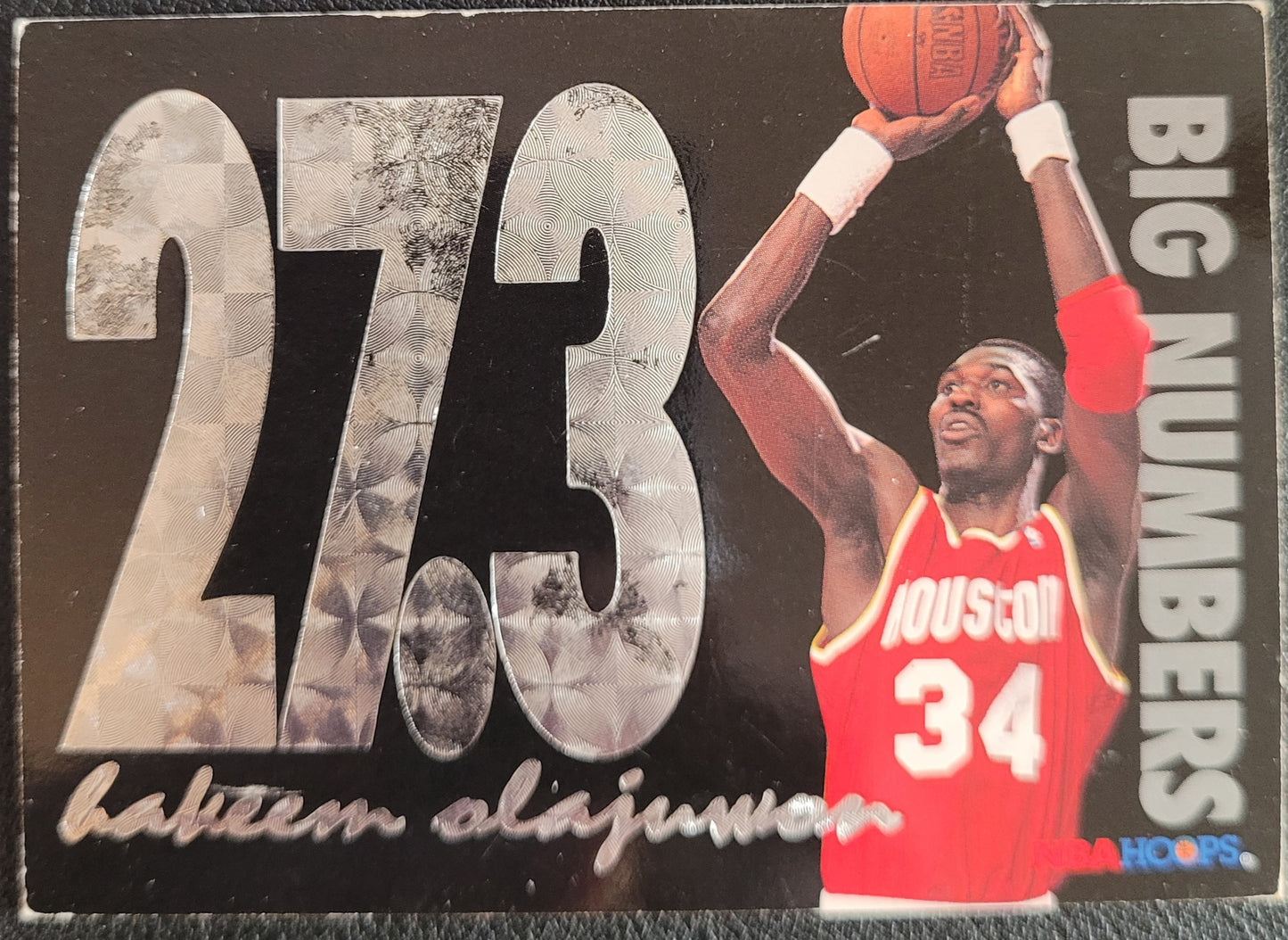 1994-95 Hoops #BN3 Hakeem Olajuwon Big Numbers