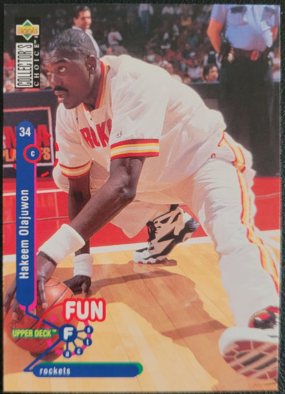 1995-96 Collector's Choice #175 Hakeem Olajuwon