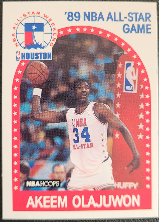 1989-90 Hoops All-Star Panels Perforated #178 Akeem Olajuwon