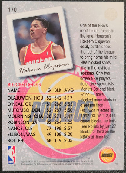 1993-94 Upper Deck #170 Hakeem Olajuwon