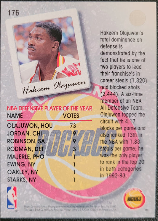 1993-94 Upper Deck #176 Hakeem Olajuwon