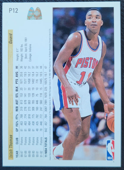 1992-93 Upper Deck McDonald's #P12 Isiah Thomas