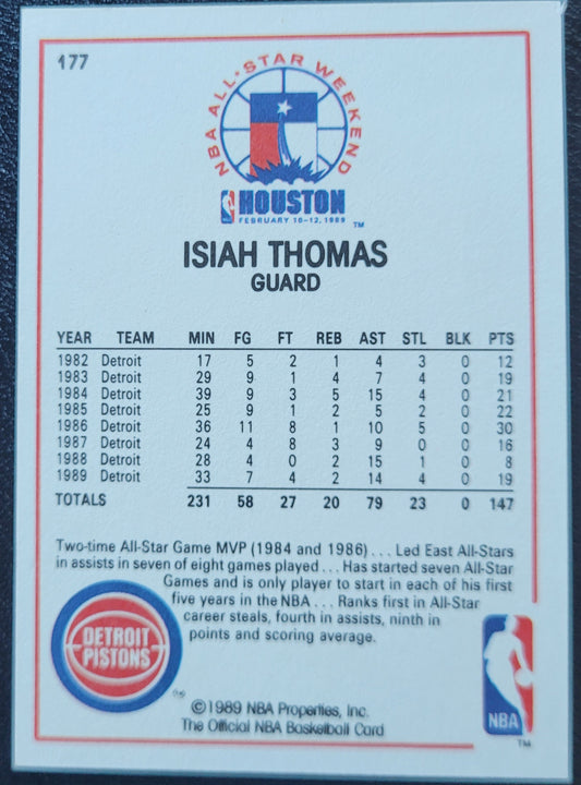 1989-90 Hoops All-Star Panels Perforated #177 Isiah Thomas