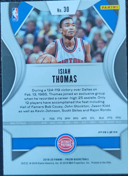 2019-20 Panini Prizm #30 Isiah Thomas Prizms Green