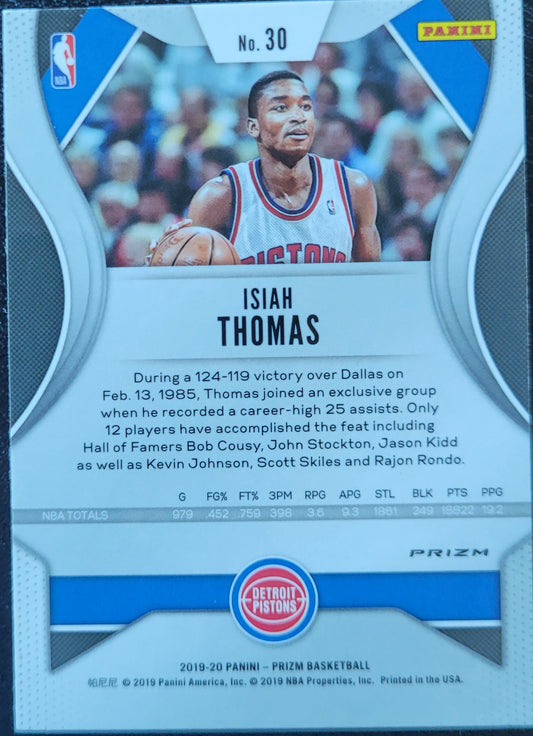 2019-20 Panini Prizm #30 Isiah Thomas Prizms Green